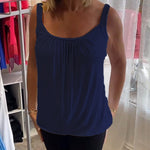 Estelle - Blus i plisserad bomull