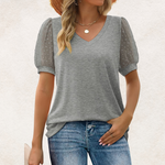Lara - Elegant topp med V-ringning