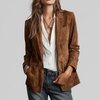 Beata | Blazer Med Mocka-Struktur