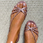 Ginevra | Sandaler med guldfinish