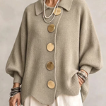 Isadora | Oversized Kofta Med Stora Knappar