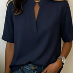 Margaux | Blus med Raffinerad Krage