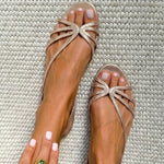 Ginevra | Sandaler med guldfinish
