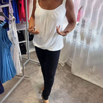 Estelle - Blus i plisserad bomull