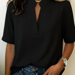 Margaux | Blus med Raffinerad Krage