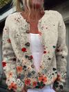 Alma | Cardigan med Blomtryck