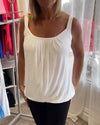 Estelle - Blus i plisserad bomull