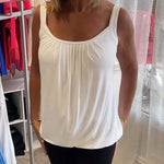 Estelle - Blus i plisserad bomull