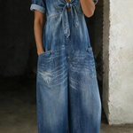 Maya | Jumpsuit i jeans med V-ringning