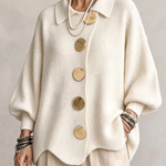 Isadora | Oversized Kofta Med Stora Knappar