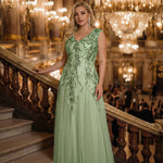 Ines | Klänning med broderi och paljetter