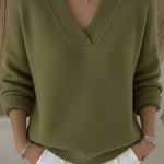 Vivelle™ | Sweter z Dekoltem V