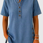 Matylda - Dam Löstsittande Jeansblus