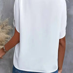 MAGDA - MJUK ELEGANT BLUS MED HJÄRTFORMAD URRINGNING