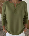 Helena™ | Sweter z Dekoltem Henley