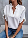 MAGDA - MJUK ELEGANT BLUS MED HJÄRTFORMAD URRINGNING