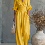 Élise | Jumpsuit med knytband i midjan
