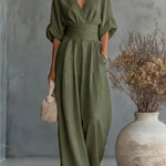 Élise | Jumpsuit med knytband i midjan