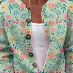 Astrid | Kardigan Med Pastellblommor