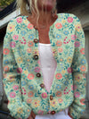 Astrid | Kardigan Med Pastellblommor