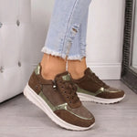 Camilla | Sneakers Med Dragkedja Och Glittrig Ytah