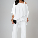 Lucie | Set med Asymmetrisk Poncho
