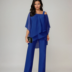 Lucie | Set med Asymmetrisk Poncho