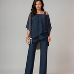 Lucie | Set med Asymmetrisk Poncho