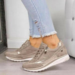 Camilla | Sneakers Med Dragkedja Och Glittrig Ytah