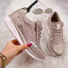 Camilla | Sneakers Med Dragkedja Och Glittrig Ytah