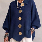Isadora | Oversized Kofta Med Stora Knappar